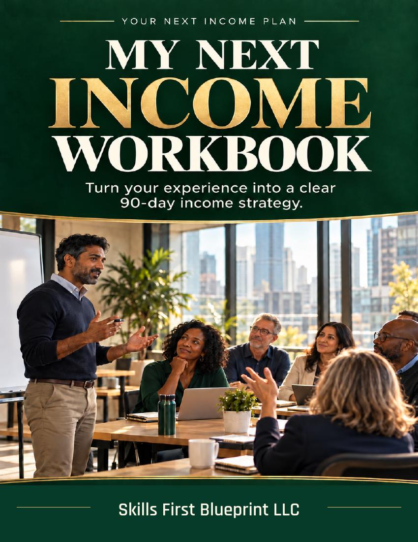Cover of My Next Income Workbook
